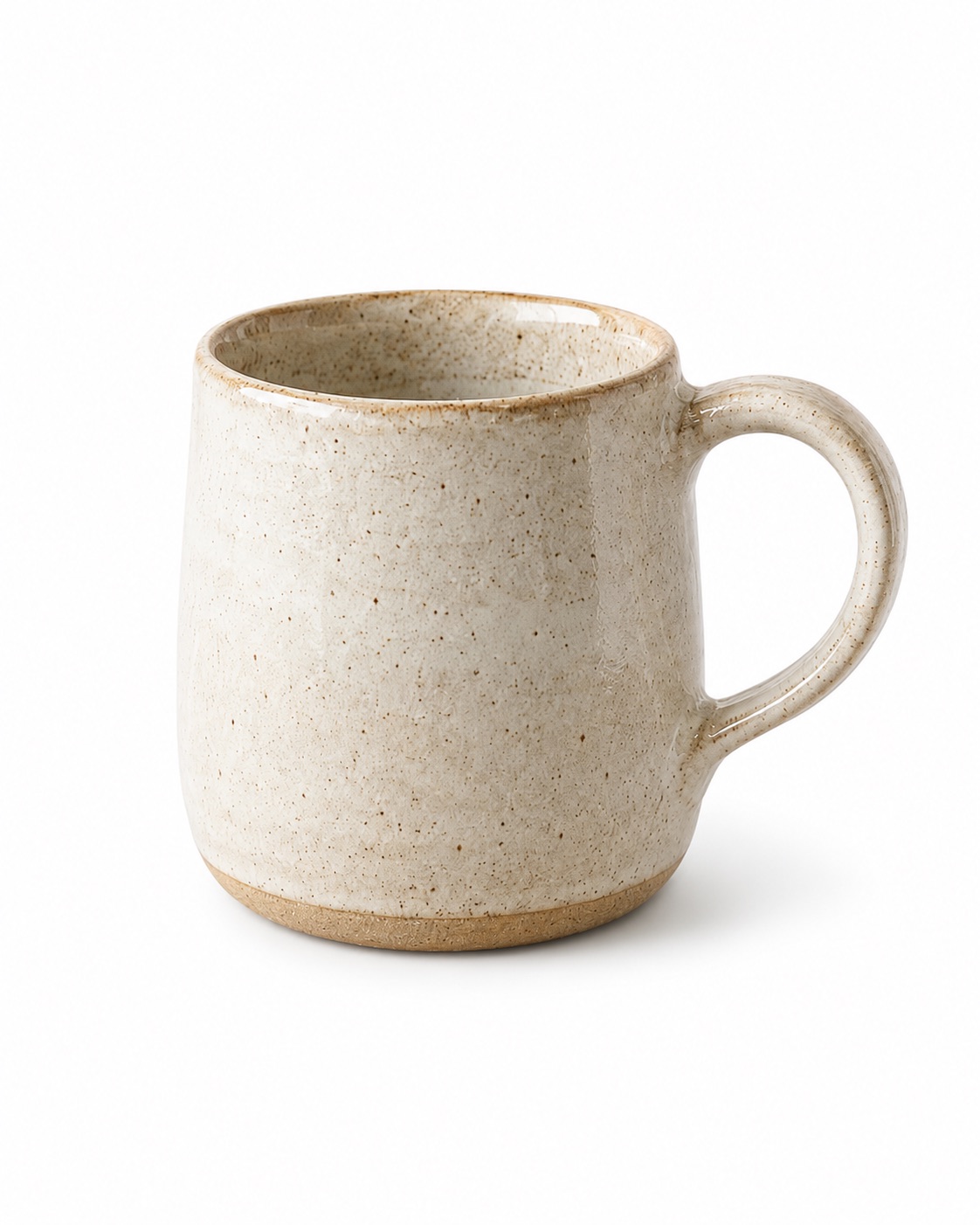 Ceramic mug on a clean white background after background removal